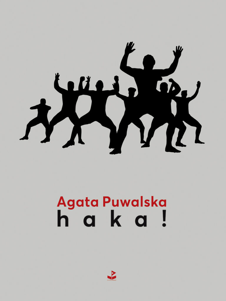 Okładka książki Agaty Puwalskiej pod tytułem „haka!”.