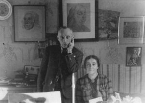 Zdjęcie Bolesława Librowicza z żoną Ewą z domu Aszer, przed wrześniem 1939 roku.