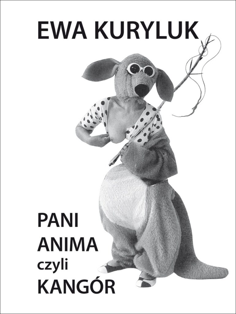 Okładka tomu wierszy Ewy Kuryluk pod tytułem „Pani Anima czyli Kangór”.