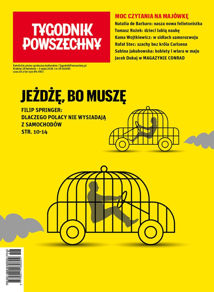 Okładka czasopisma pod tytułem „Tygodnik Powszechny” 2026, nr 18.