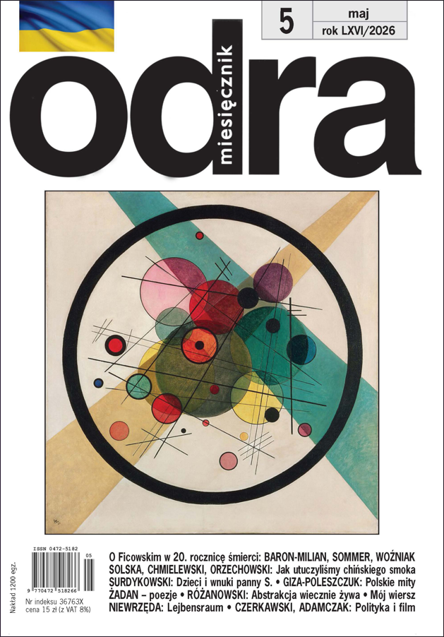 Okładka czasopisma „Odra” 2026, nr 5.