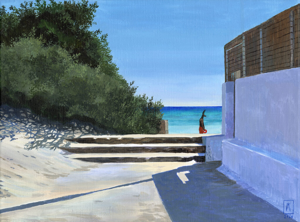 Joanna Karpowicz, „Stella Maris” (2026), acrylic on canvas 30x40cm.