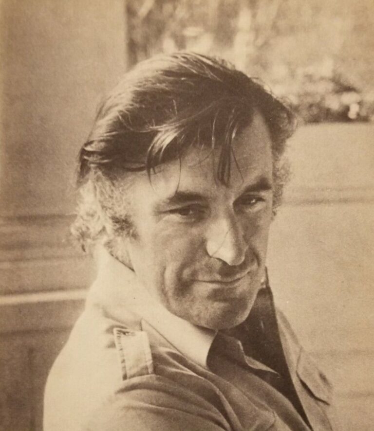 Ted Hughes na obwolucie pierwszego amerykańskiego wydania „Gaudete” (1977). Fot: Layle Silbert, Public domain / Domena publiczna.