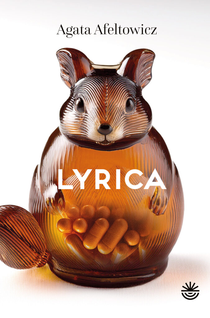 Okładka tomu wierszy Agaty Afeltowicz pod tytułem „Lyrica”.
